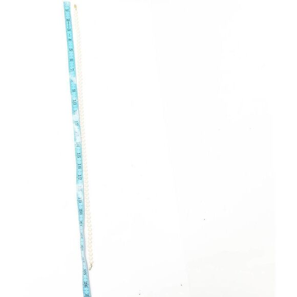 Vintage Faux Pearl Signed Marked Pat. P With Fish Hook & Box Clasp Gold Tone 25” - Picture 5 of 5